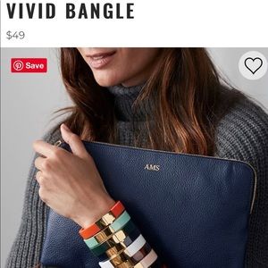 “K” embossed Mark & Graham bangle